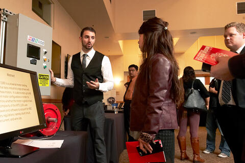 Students participate in the Fred and Harriet Cox Senior Design Competition