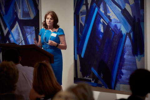 Diana Bennett talks during the annual UNLV Foundation Scholarship Luncheon