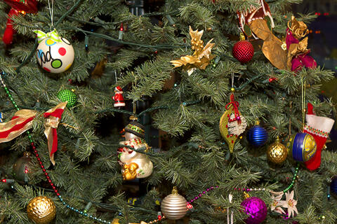 Decorated Christmas tree