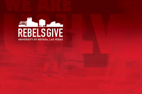 Rebels Give logo on red background