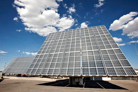 A panel of solar arrays