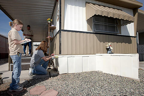 Students conduct home inspections