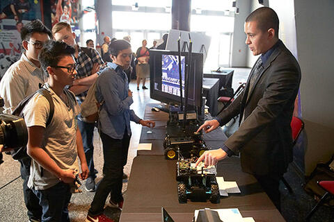 Student discusses his senior design project