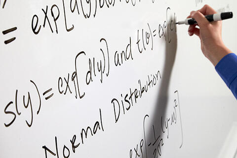 math equations on a white board