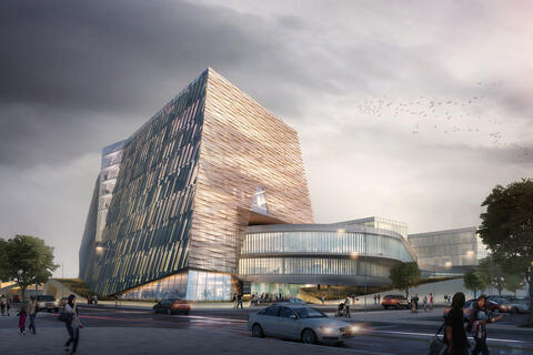 School of Medicine academic building rendering