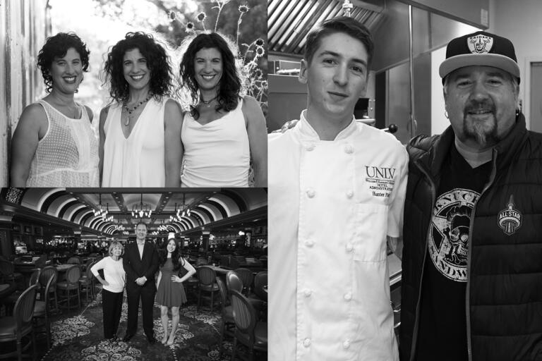 snapshots of three families