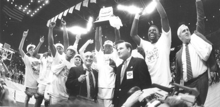 Tarkainian stands with the Runnin' Rebels