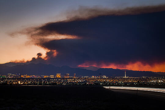 Smoke from the Carpenter 1 fire