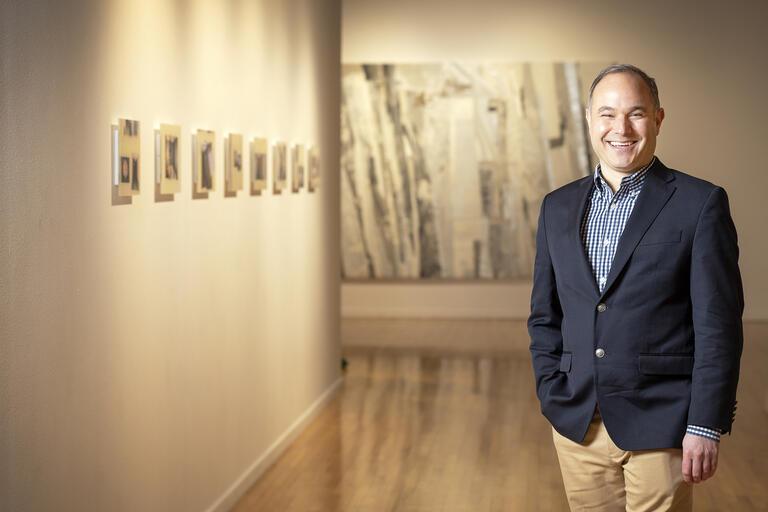 Portrait of Marcus Civin, new chair of art department