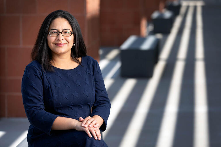 Dharini BHammar, an assistant professor in the department of kinesiology and nutrition sciences.