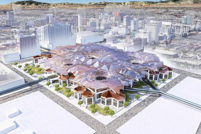 rendering of hyperloop project