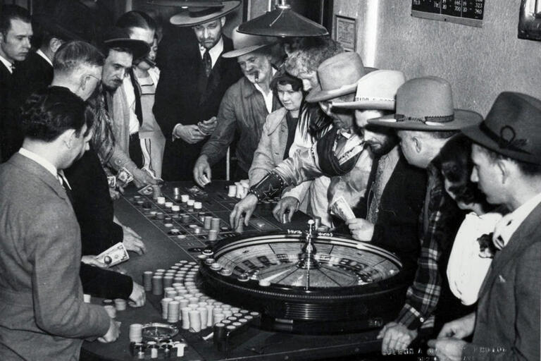 gamblers at a casino