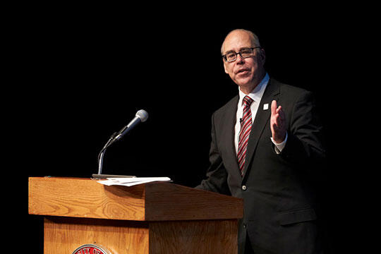 Neal Smatresk gives the State of the University address