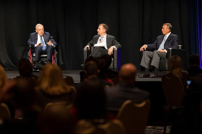 Symposium with Harry Reid, Chuck Tood (moderator, and John Boehner