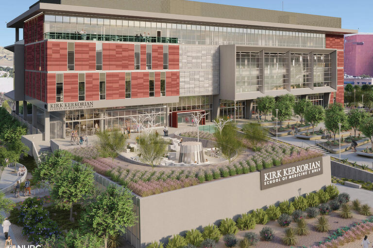 A rendering of the new Medical Education Building (Courtesy of Nevada Health and Bioscience Asset Corp.)