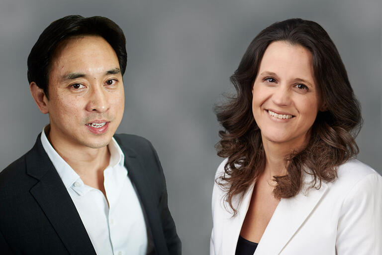 headshots of a man and a woman
