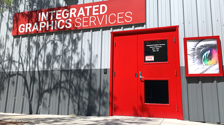 Front door of the Integrated Graphics Services