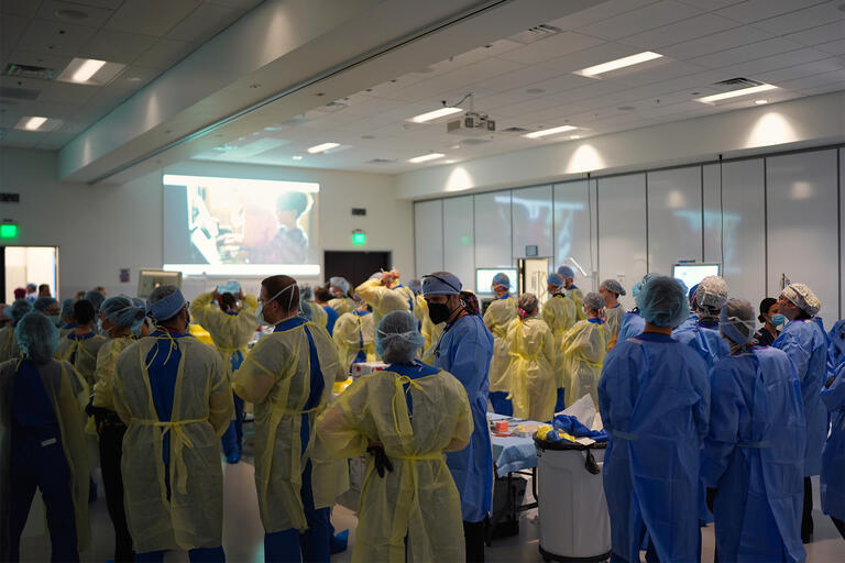 Multi-surgical specialty cadaver lab on September 13, 2022, at the Kirk Kerkorian School of Medicine at UNLV.