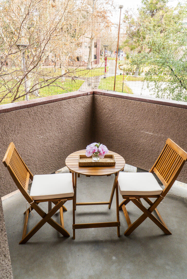 The view from a balcony in the UCC