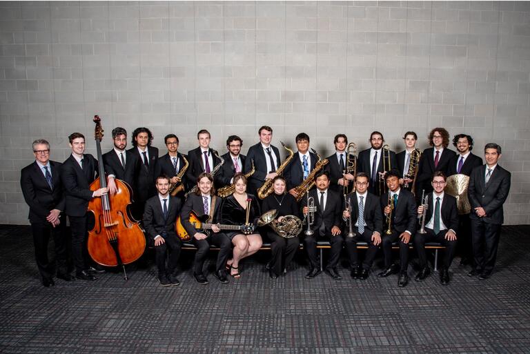 group photo of jazz ensemble
