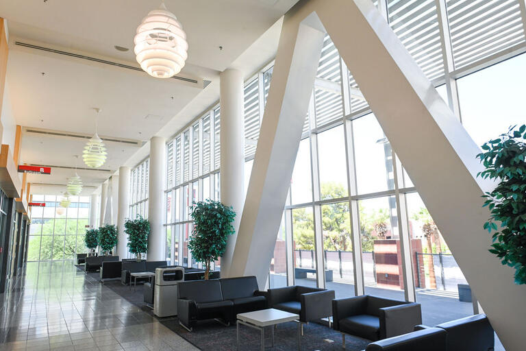 Seating area of outside of the ballroom