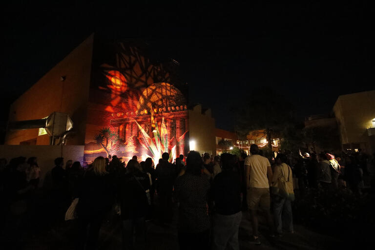 desert landscape mural