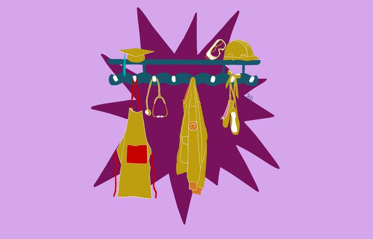 colorful graphic art illustration with shapes