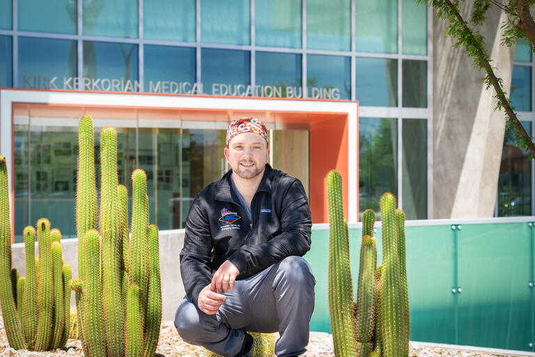 Alexander Turner, MD, third-year resident in the Kirk Kerkorian School of Medicine Department of Emergency Medicine