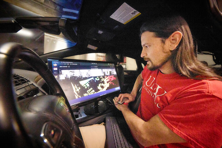 brendan morris works on automation in transportation research center
