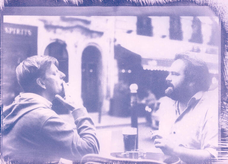 Photo: Conrad Heil, The Deal, Cyanotype