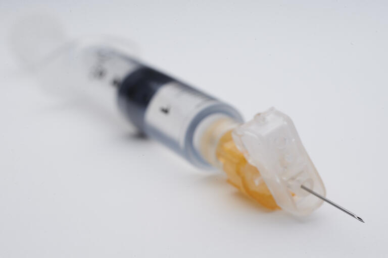 A medical syringe