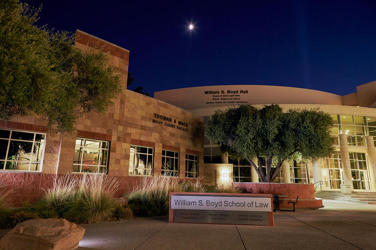 Exterior of UNLV Boyd School of Law