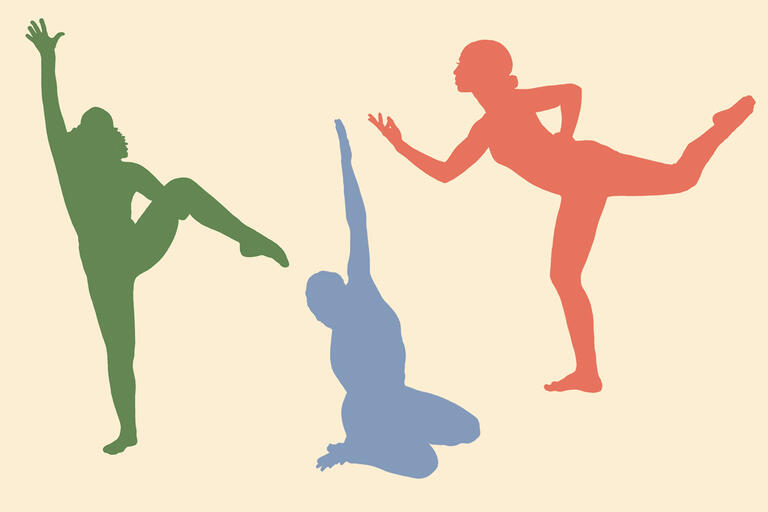 illustration of three dancers