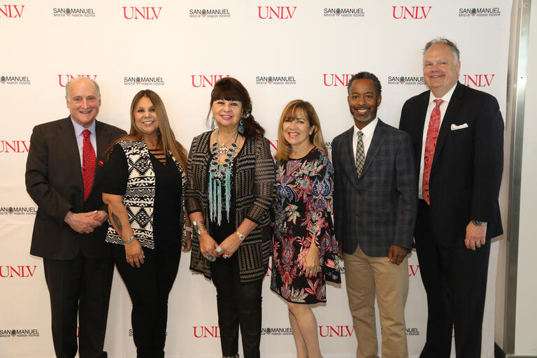 Group Portrait of Leaders from UNLV and San Manuel Band of Mission Indians