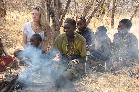 Alyssa Crittenden in the field
