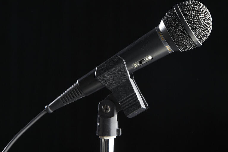 microphone closeup