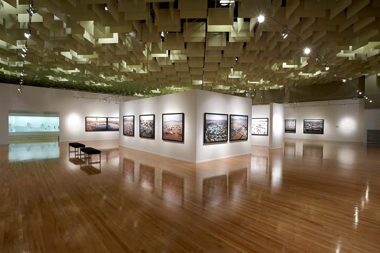 view of gallery inside the museum