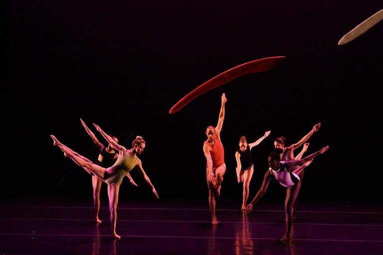 UNLV Dance students performing on stage
