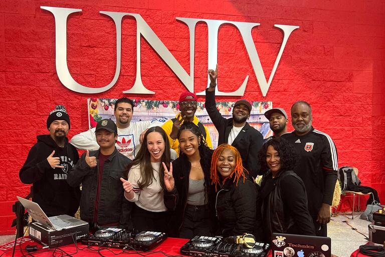 Picture of previous students and community members that have taken the DJ workshop class