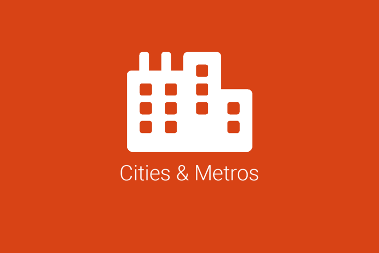 cities and metros
