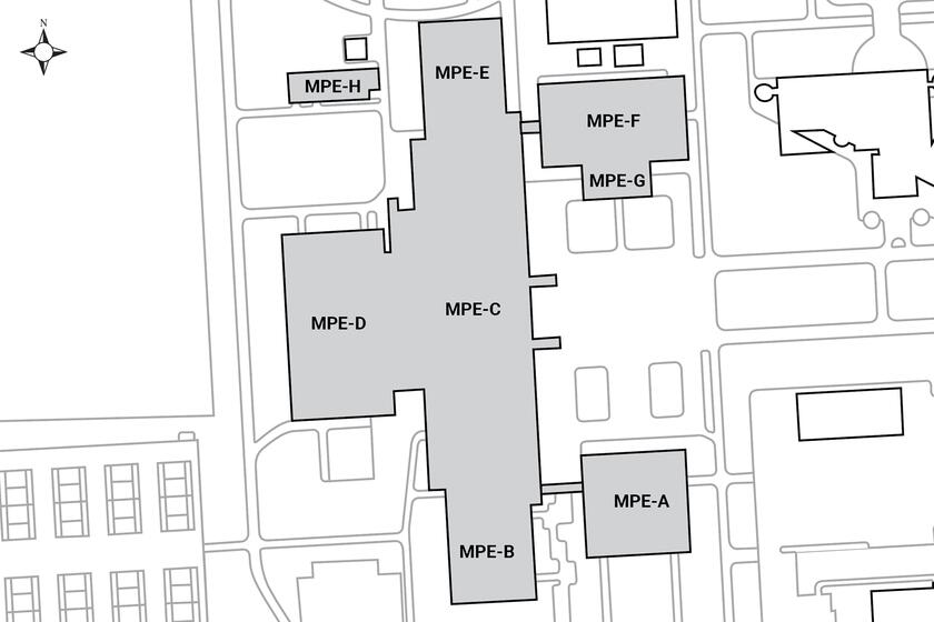 Aerial map buildings located in this complex