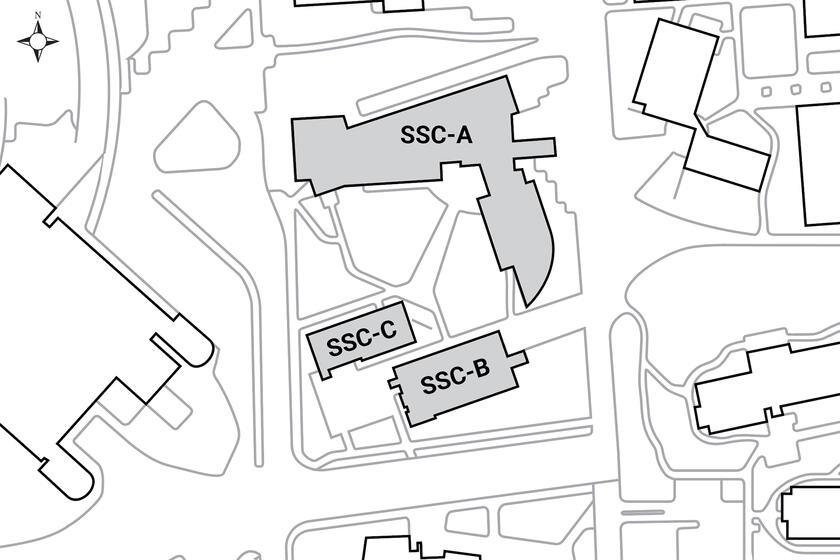 Aerial map of buildings located in this complex