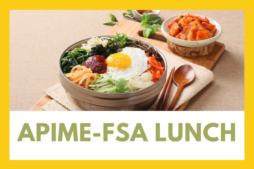 APIME-FSA Lunch. A Korean BBQ dish served in a metal bowl.