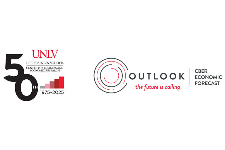 UNLV CBER 50th anniversary and CBER Outlook logos
