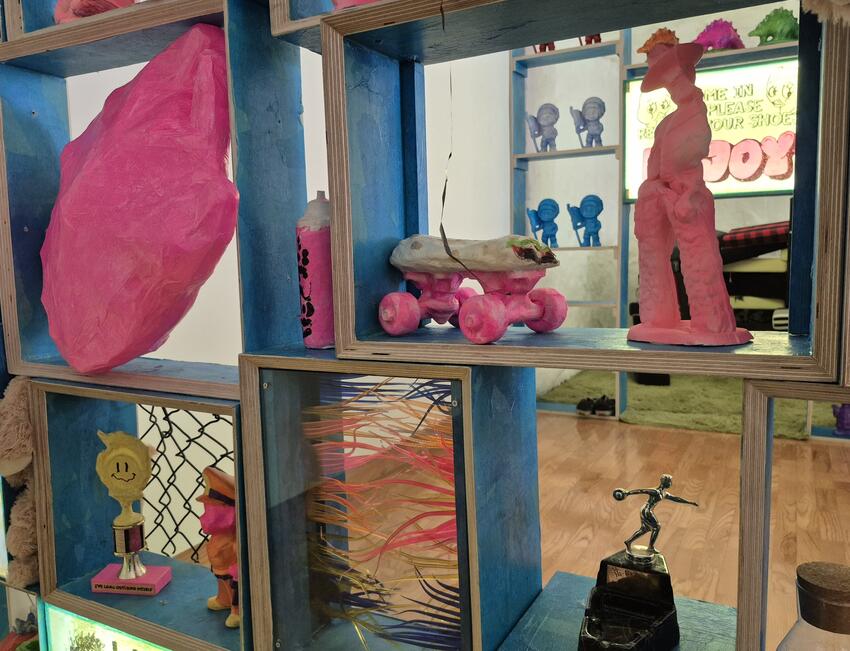 Sculptures from the "My Culture’s Disease Has Got ..." MFA exhibition from Dan Hernandez