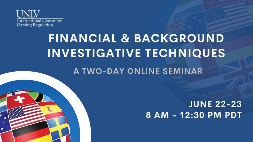 Financial and background investigative techniques. A two day online seminar..