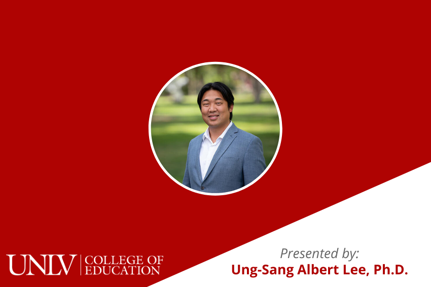 Portrait of the speaker for this webinar, Ung-Sang Albert Lee, Ph.D.