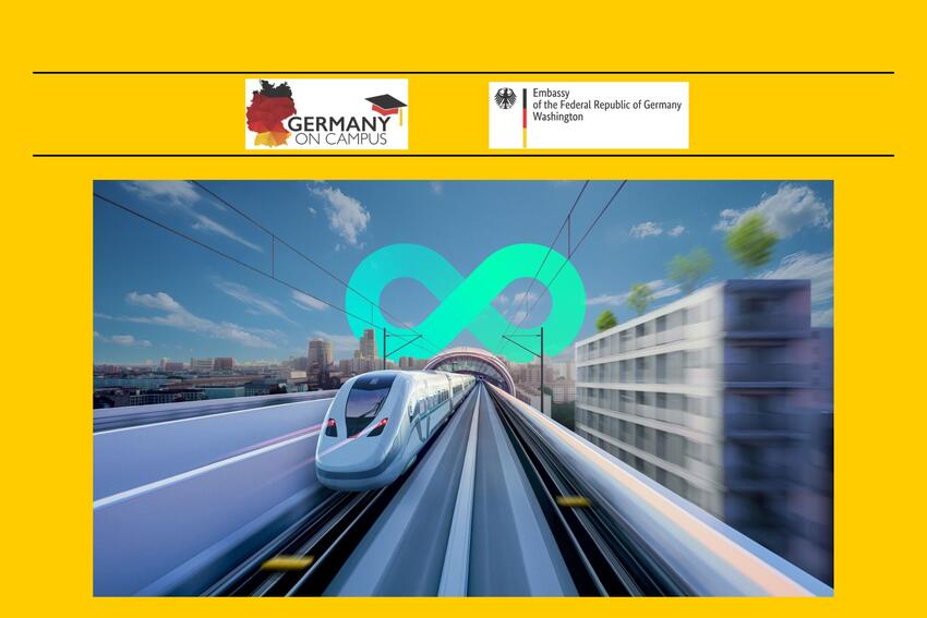 Germany on campus image of a train