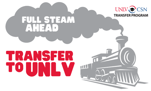Full steam ahead: transfer to UNLV logo