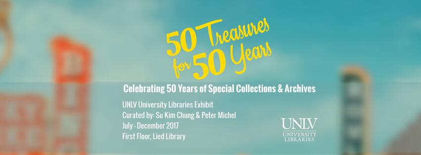 50 Treasures for 50 Years flyer